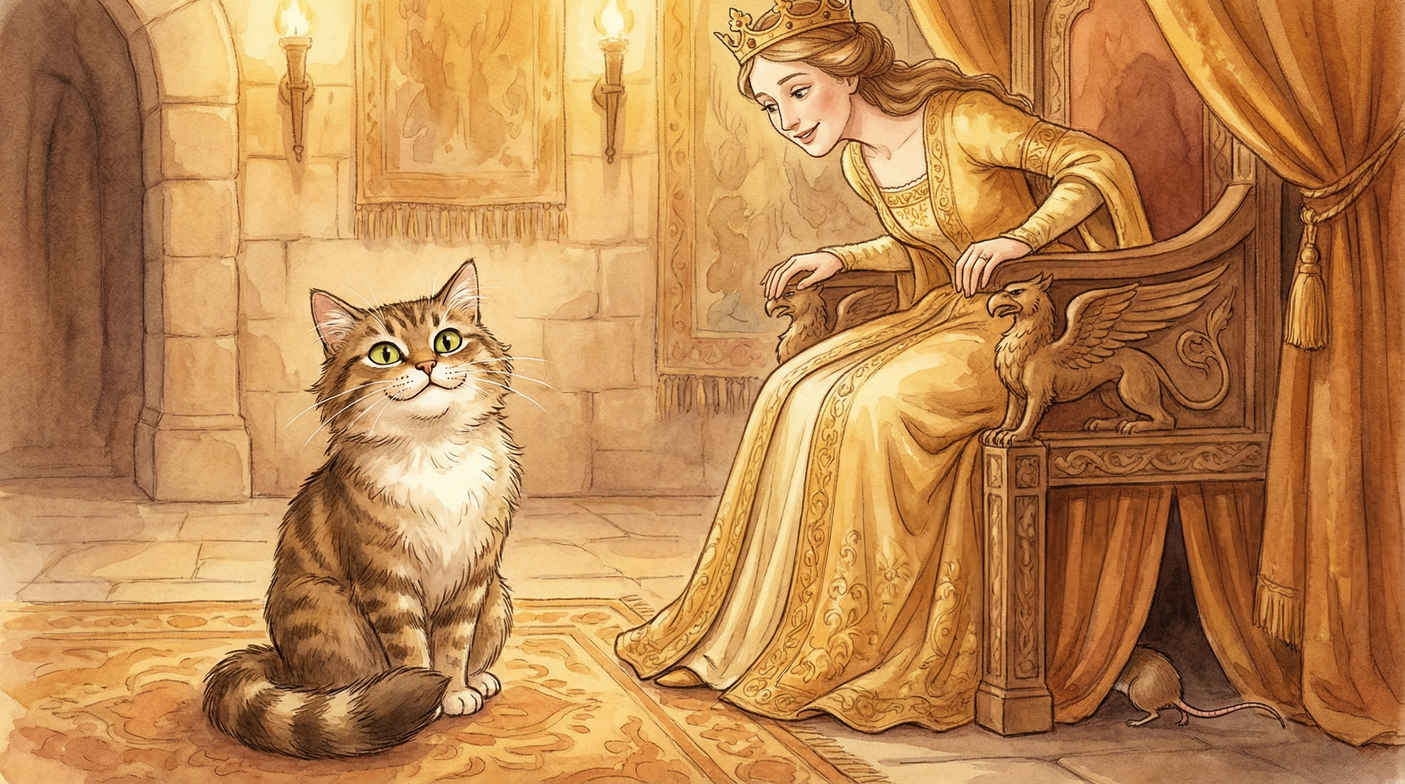 Illustration for Pussycat Pussycat