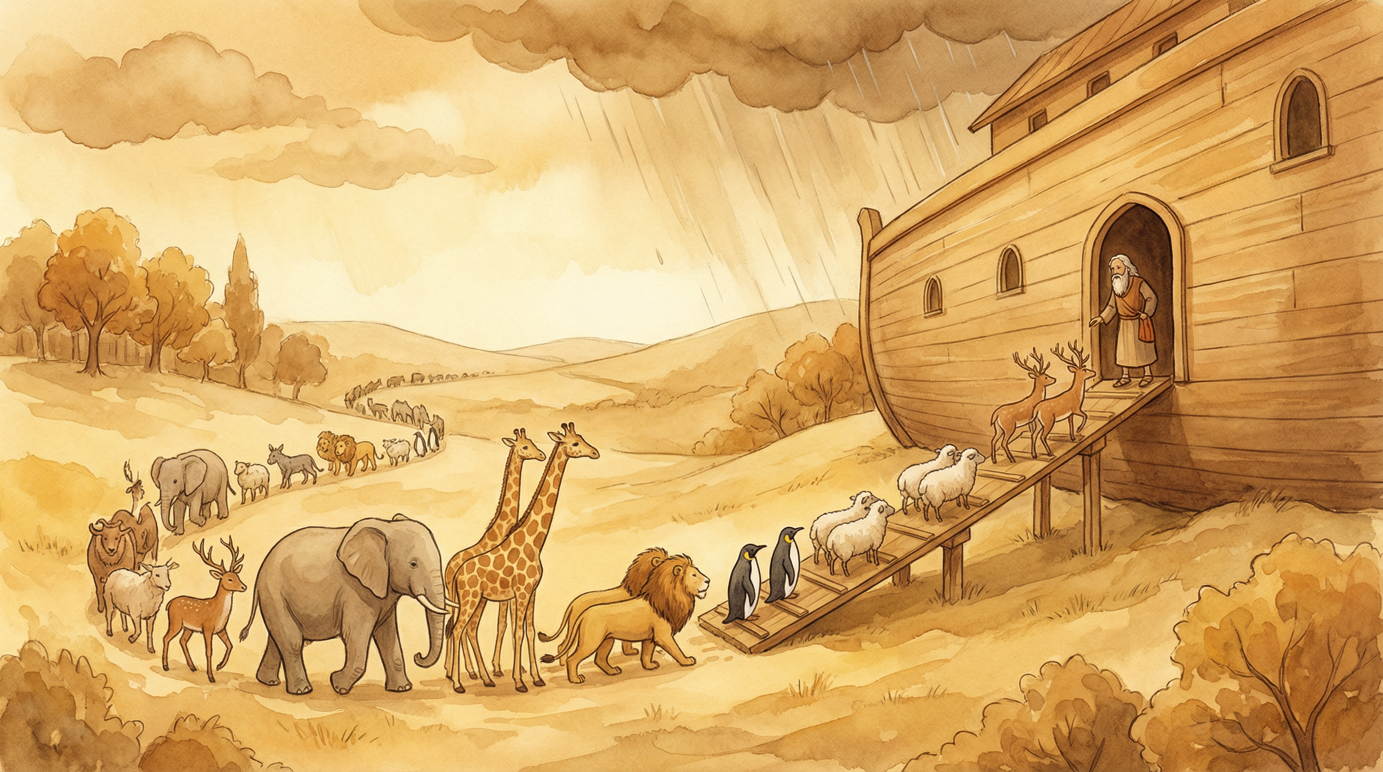 The Animals Went in Two by Two