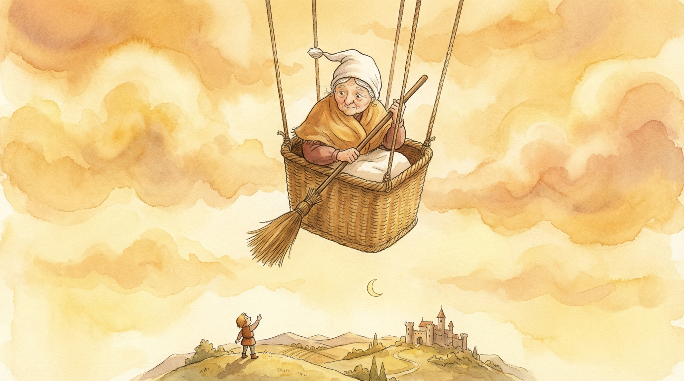 There Was an Old Woman Tossed Up in a Basket